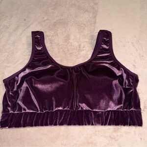 Torrid lightly lined veour scoop bralette size 2